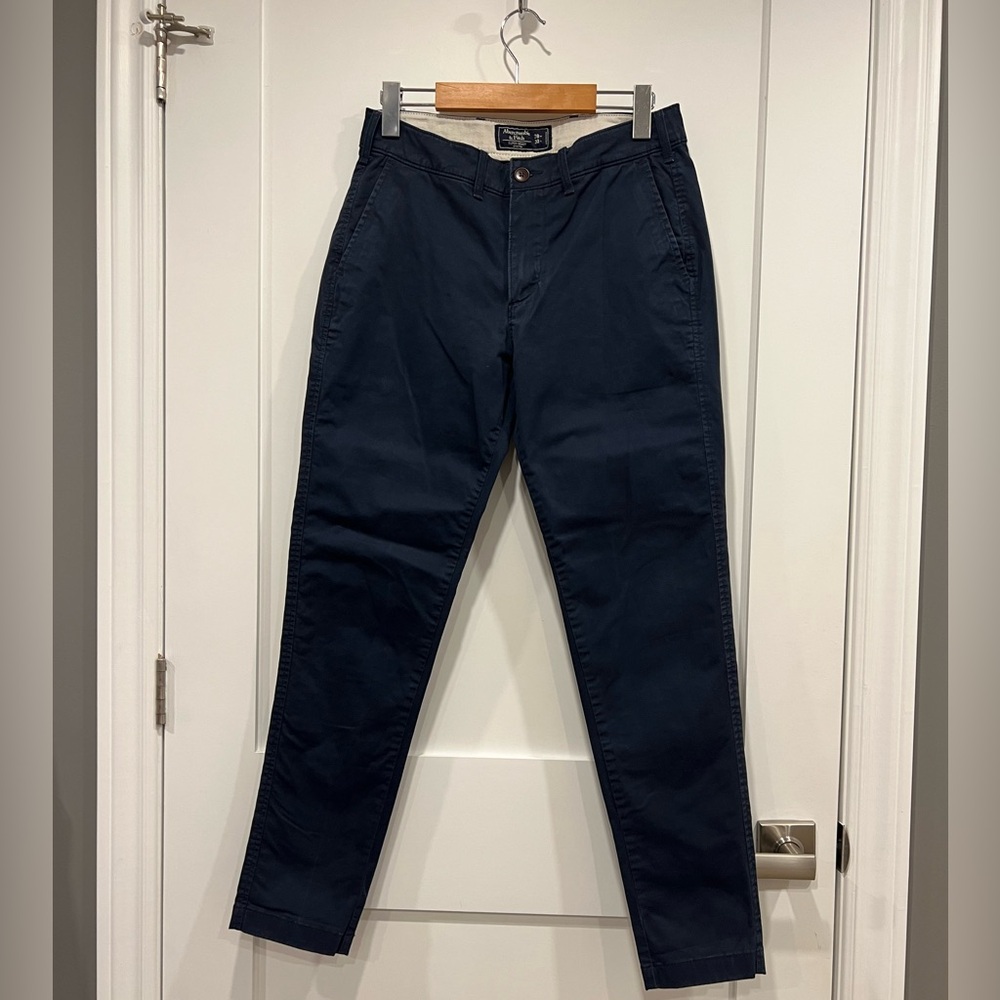 Abercrombie & Fitch Navy Super Skinny Stretch Pants - Picture 2 of 11